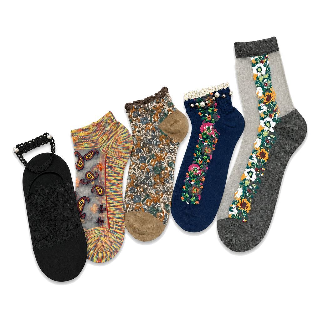 Fashion Fusion box: five different pairs of women’s socks